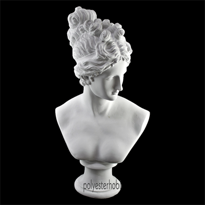 OB 1700 - Dev Yunan Kadın Diana Büst Ham Polyester Obje