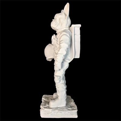 Ob 1751 - Astronot Köpek Ham Polyester Obje