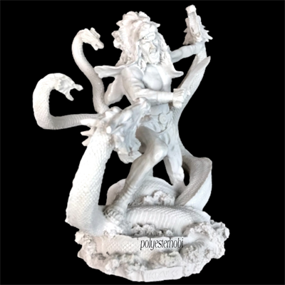 OB 1752 - Herkül Ve Cetus Ham Polyester Obje