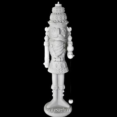 OB 1756 - Kurşun Asker Pasta Desenli Şekerci Dev BoyHam Polyester Obje