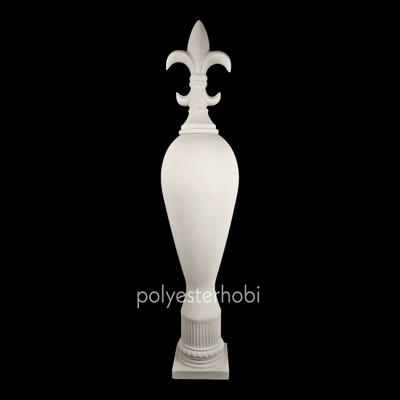 Ob 1793 - Maça Detaylı Büyük Küp Ham Polyester Obje