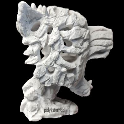 Ob 1830 - Soyut Modern Kaplan Mask Ham Polyester Obje