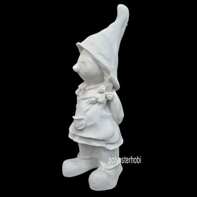 Ob 1839 - Kız Cüce Midi Ham Polyester Obje
