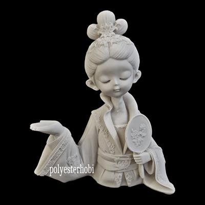 Ob 1842 - Japon Sunumluk Kız Ham Polyester Obje