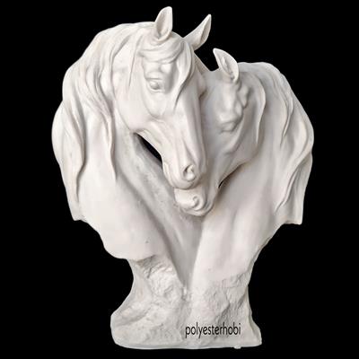 Ob 1860 - Aşık Atlar Ham Polyester Obje