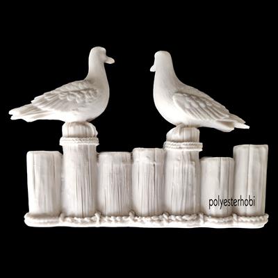 Ob 1862 - 2 Li Welcome Martı Ham Polyester Obje
