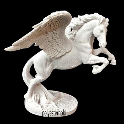 OB 187 - Pegasus Kanatlı At Ham Polyester Obje
