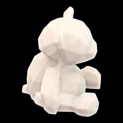 Ob 1878 - Mini Kübik Ayı Ham Polyester Obje