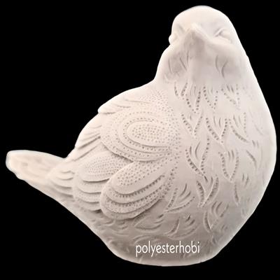 Ob 1879 - Mini Desenli Kuş Polyester Obje