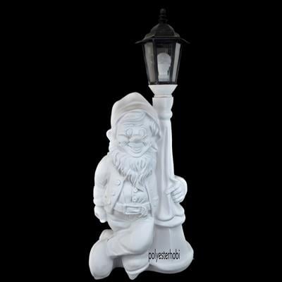 Ob 1883 - Aydınlatmalı Dev Bahçe Cüce Ham Polyester Obje