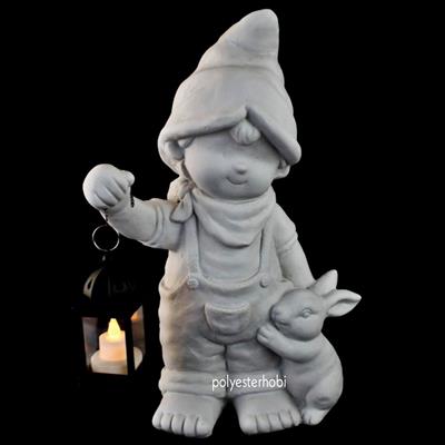 Ob 1887 - Fenerli Çocuk Dekoratif Ham Polyester Obje
