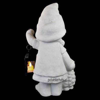 Ob 1888 - Fenerli Kız Dekoratif Ham Polyester Obje