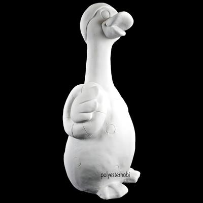 Ob 1894 -Yüzücü Simitli Ördek Ham Polyester Obje