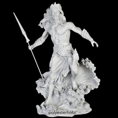 Ob 1900 - Poseidon Büyük Büst Ham Polyester Obje