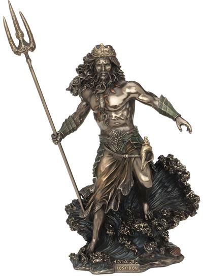 Ob 1900 - Poseidon Büyük Büst Ham Polyester Obje