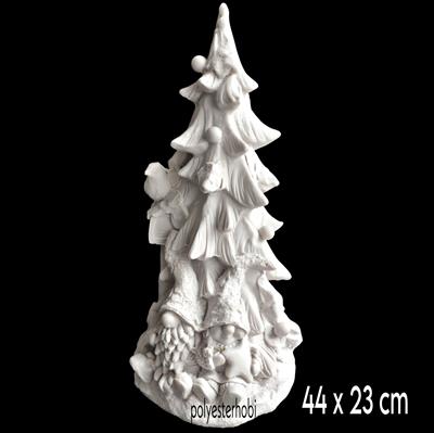 Ob 1914 - Muhteşem Detaylı Yılbaşı Çam Ağacı Ham Polyester Obje