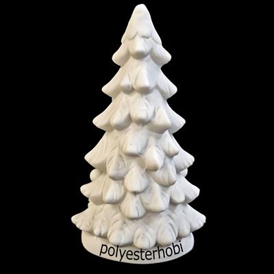 OB 1941 - Çam Ağaçlı Ev Ham Polyester Obje