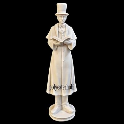 OB 1947 - Kitap Okuyan Adam Ham Polyester Obje