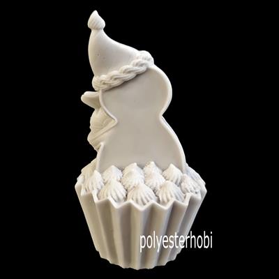 OB 1958 - Cupcake Kurabiye Adam Ham Polyester Obje