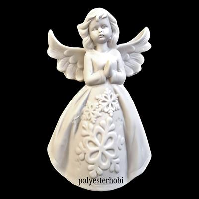 Ob 1960 - Melek Kartanesi Detaylı Ham Polyester Obje