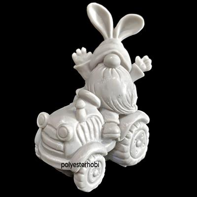 Ob 1983 - Cüce Traktör Detaylı Ham Polyester Obje