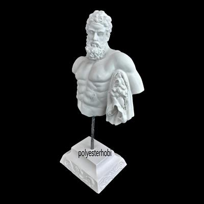 OB 2059 - Sezar Masaüstü Büst Ham Polyester Obje