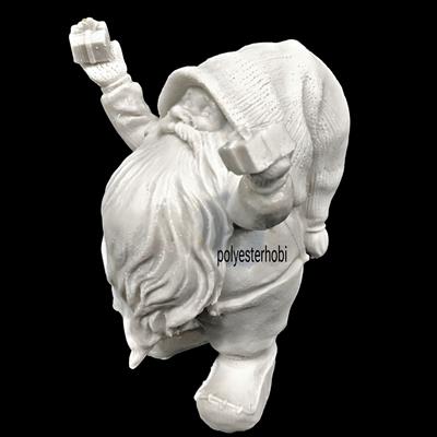 OB 2063 - Noel Baba Hediye Paket Detaylı Ham Polyester Obje