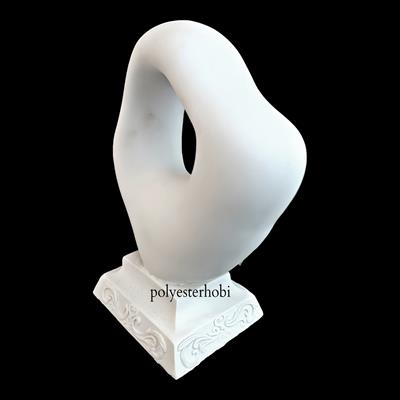 OB 2070 - Soyut Taş Modern Biblo Ham Polyester Obje
