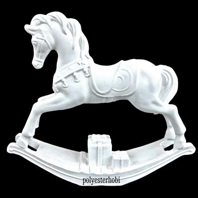 OB 2093 - Sallanan At / Atlı Karınca Biblo 2 Ham Polyester Obje