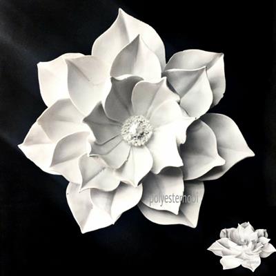 Ob 2110 - Lotus Nilüfer Çiçeği Ham Polyester Asılabilir Duvar Dekor Dev Boy