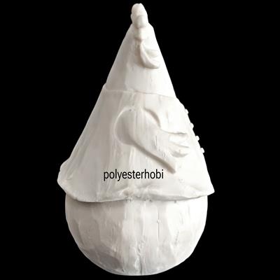 OB 2140 - Horoz Yelekli Model Ham Polyester Obje