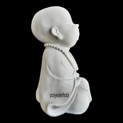OB 2151 - Buda Meditasyon Yapan Ham Polyester Dekoratif Obje