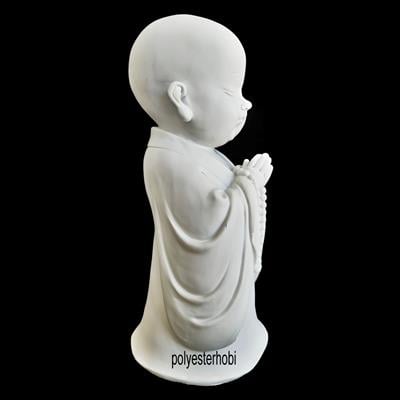 OB 2153 - Buda Meditasyon Yapan Heykel Ham Polyester Dekoratif Obje