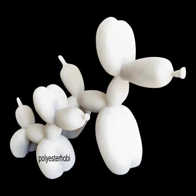 OB 2157 - Balon Köpek Set Modern Heykel Ham Polyester Obje