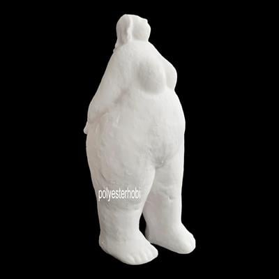 OB 2166 - Modern Soyut Lady Dekoratif Obje Ham Polyester Heykel