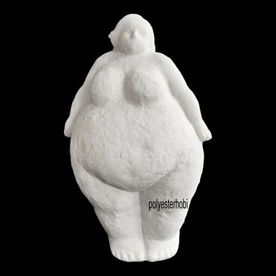 OB 2167 - Modern Soyut Lady Dekoratif Obje Ham Polyester Heykel