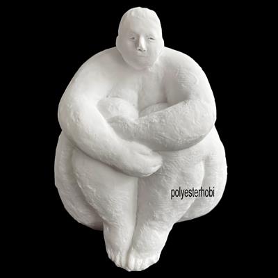 OB 2169 - Modern Soyut Lady Dekoratif Obje Ham Polyester Heykel