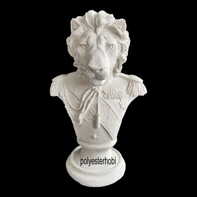 OB 2173 - Aslan General Model Modern Heykel Ham Polyester Obje