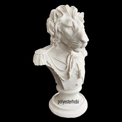 OB 2173 - Aslan General Model Modern Heykel Ham Polyester Obje