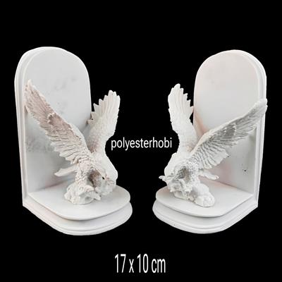 OB 2181 - Kartal Kitap Tutucu Ham Polyester Dekoratif Obje