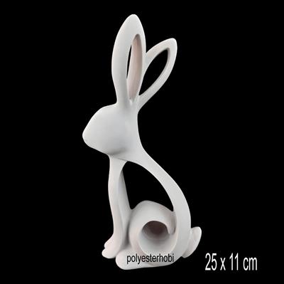 OB 2182 - Modern Tavşan Ham Polyester Dekoratif Obje