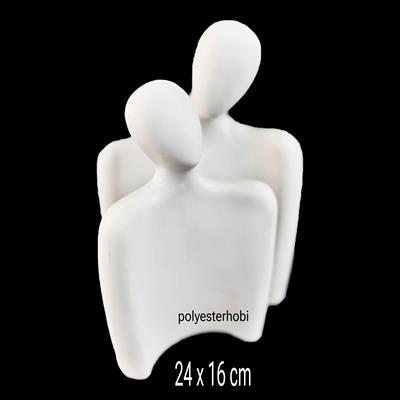 OB 2185 - Modern Sevgililer Ham Polyester Dekoratif Obje
