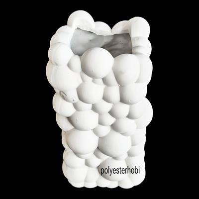 OB 2205 - Bubble Vazo Ham Polyester Dekoratif Obje 2