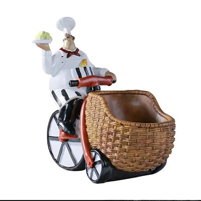 OB 2209 - Aşçı Şef Şişelik / Şaraplık Ham Polyester Biblo