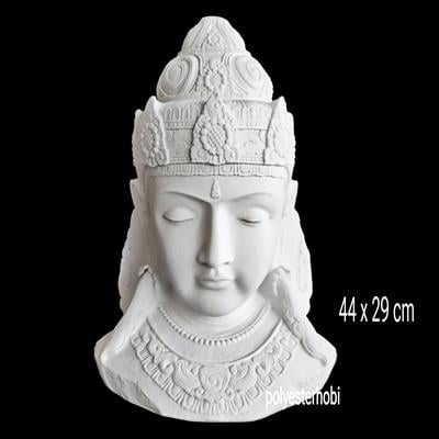 OB 2221 - Buda Kadın Dev Biblo Ham Polyester Dekoratif Obje