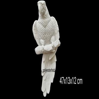 OB 2303 - Papağan Duvar Dekor Dev Boy Ham Polyester Dekoratif Obje