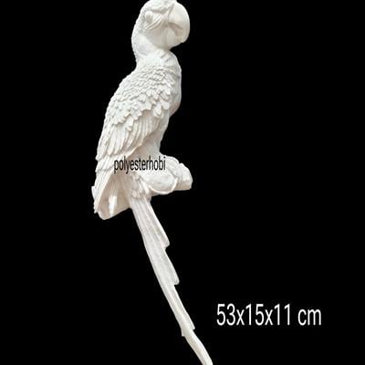 OB 2304 - Papağan Duvar Dekor Dev Boy Ham Polyester Dekoratif Obje