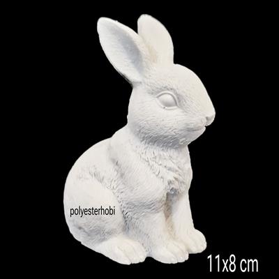 OB 2325 - Tavşan Biblo Heykel Ham Polyester Obje 1
