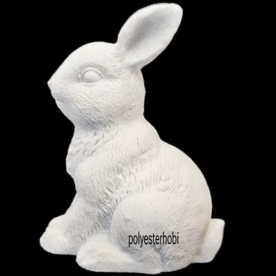 OB 2325 - Tavşan Biblo Heykel Ham Polyester Obje 1