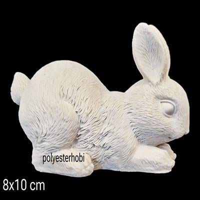 OB 2326 - Tavşan Biblo Heykel Ham Polyester Obje 2